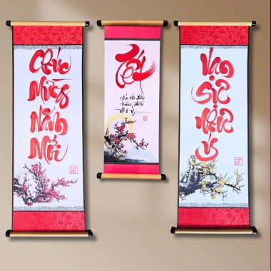 Câu đối tết 2.026 chúc mừng năm mới - Giấy bo vải lụa xinh xắn, trang trí tết đẹp, giá 85.000 VNĐ 3 Câu đối tết 2.026 chúc mừng năm mới - Giấy bo vải lụa xinh xắn, trang trí tết đẹp, giá 85.000 VNĐ 3