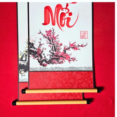 Câu đối tết 2.026 chúc mừng năm mới - Giấy bo vải lụa xinh xắn, trang trí tết đẹp, giá 85.000 VNĐ
