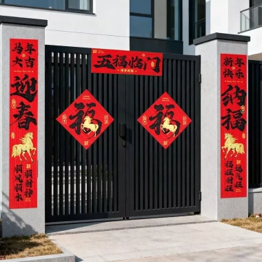 Câu đối Tết 2.026 Năm Ngựa Cao Cấp In Màn Hình Lụa Khí Quyển - Trang Trí Lễ Hội Mùa Xuân, Giá Ưu Đãi 109.326₫ 8