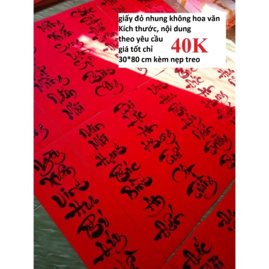 Câu đối Tết đặt làm theo yêu cầu - Giá 35.000đ, phong thủy, thiết kế độc đáo, trang trí nhà mới 2