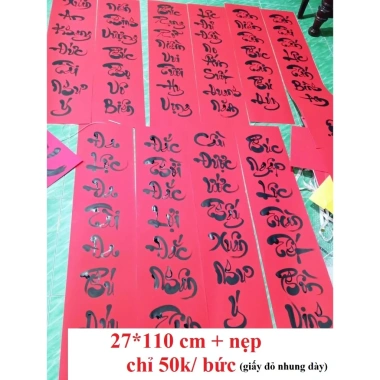 Câu đối Tết đặt làm theo yêu cầu - Giá 35.000đ, phong thủy, thiết kế độc đáo, trang trí nhà mới 8