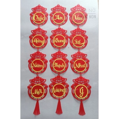 Câu đối và liễn trang trí Tết 2.025 - Đồ dùng mầm non, giảm còn 18.000 VNĐ