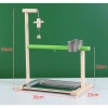 Cầu Đứng Bằng Gỗ Cho Vẹt - Giá Đỡ Vẹt An Toàn, Dễ Lắp Đặt, Kèm Phụ Kiện, 259.000 VND 8