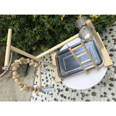 Cầu đứng gỗ cho chim và vẹt size nhỏ và trung 36,5x23x40cm - Giá ưu đãi 260.000₫ 5 Cầu đứng gỗ cho chim và vẹt size nhỏ và trung 36,5x23x40cm - Giá ưu đãi 260.000₫ 5