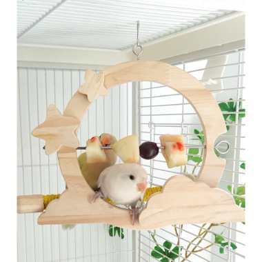 Cầu đứng kèm xiên trái cây cho Vẹt, Chim cảnh, Sóc bay - Giá ưu đãi 120.000đ 2