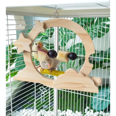 Cầu đứng kèm xiên trái cây cho Vẹt, Chim cảnh, Sóc bay - Giá ưu đãi 120.000đ 3