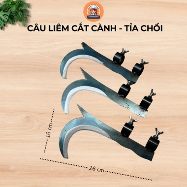 Câu liêm khâu liêm giật cành, nhíp thép sắc bén - Hái trái, tỉa cành 65.000₫