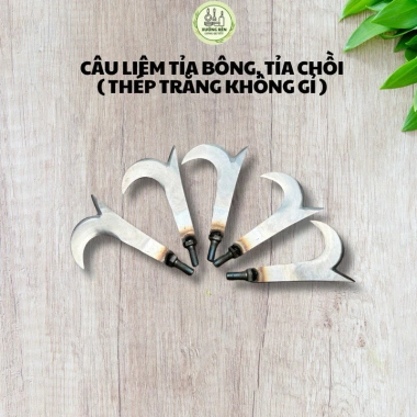 Câu liêm tỉa bông thép không gỉ rèn thủ công, sắc bén, giá chỉ 35.000₫ - Tỉa chồi, giật cành nhỏ