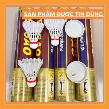 Cầu lông Ba Sao ống 10 quả đẹp - Giá ưu đãi 122.222đ, phù hợp HS, SV, phong trào