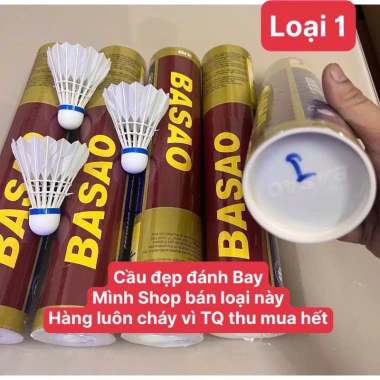 Cầu lông Ba Sao ống 10 quả đẹp - Giá ưu đãi 122.222đ, phù hợp HS, SV, phong trào