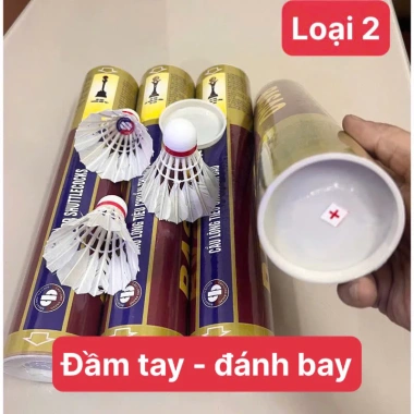 Cầu lông Ba Sao ống 10 quả đẹp - Giá ưu đãi 122.222đ, phù hợp HS, SV, phong trào