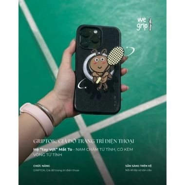 Cầu Lông - Giá đỡ điện thoại Griptok Popsocket nam châm từ tính - Cường lực, kèm quà, 108.000đ 6
