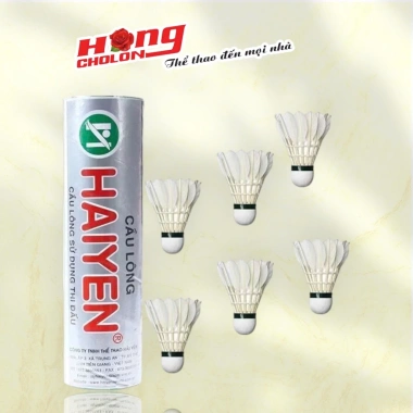 Cầu lông Hải Yến bạc ngắn HY24C Ống/6 - giá sỉ 165k, giảm còn 132k - chính hãng 3