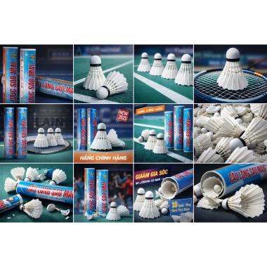 Cầu Lông Sao Mai Chính Hãng Loại 1 Xanh Dương - Giá Gốc 250k Giảm còn 200k 7