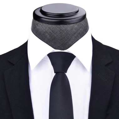 Cavat Nam 6cm màu đen Hàn Quốc - Cravat chú rể dự tiệc, chụp ảnh, chỉ 89.900 VND 5