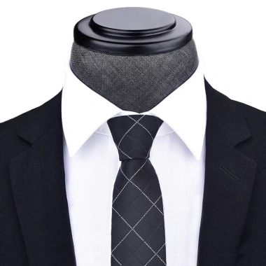 Cavat Nam 6cm màu đen Hàn Quốc - Cravat chú rể dự tiệc, chụp ảnh, chỉ 89.900 VND 8