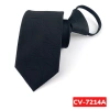 Cavat Nam 7cm Thắt Sẵn Đen Họa Tiết Kẻ Xước - Calavat Chú Rể Dự Tiệc & Công Sở, 80k