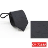 Cavat Nam 7cm Thắt Sẵn Đen Họa Tiết Kẻ Xước - Calavat Chú Rể Dự Tiệc & Công Sở, 80k 4