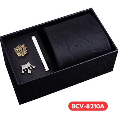 Cavat Nam Bản To 8cm - Set Cravat, Khăn Cài Vest, Kẹp Cà Vạt, Khuy Măng, Đóng Hộp 169.900₫