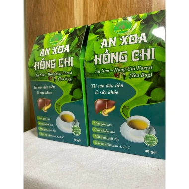 Cây An Xoa 40 gói - Trà túi lọc nấm hồng chi, men gan cao, hỗ trợ gan nhiễm mỡ, giải độc - Giá 55.000 VND 4