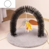 Cây cào mèo cong tự chơi vải nhung bền chắc không rụng lông dạng tròn oval cho mèo trong nhà giá 307.563 VND 8