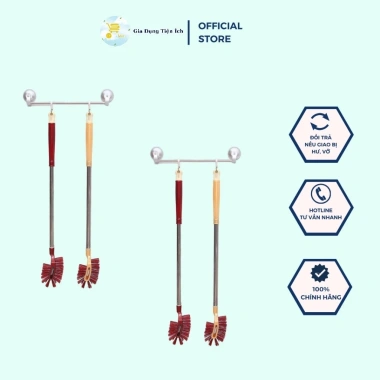 Cây Chà Nhà Toilet, Cọ Vệ Sinh Bồn Cầu Cán Dài Inox Tháo Lắp Tiện Lợi Mta-Mart2