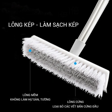 Cây chà nhà vệ sinh 2 đầu, dụng cụ vệ sinh tắm, chà sàn, quét nước, giá chỉ 49.000₫ 2 Cây chà nhà vệ sinh 2 đầu, dụng cụ vệ sinh tắm, chà sàn, quét nước, giá chỉ 49.000₫ 2