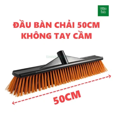 Cây chà sàn 130cm tay cầm inox – chà cọ 40‑60cm, vệ sinh sân vườn, sàn gỗ, giảm 20% – 80k