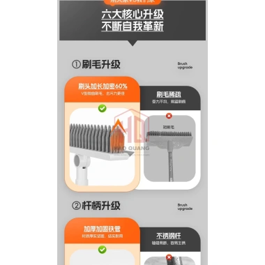 Cây Chà Sàn Đa Năng Tay Dài - Gạt Nước, Lau Nhà, Chà Tường, Gạch, 75k