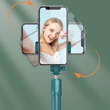 Cây Chụp Hình Bluetooth 3 Chân Selfie Stick R1 - Kẹp Xoay 360, Giá 145.000₫
