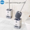 Cây Cọ Bồn Cầu Nhà Vệ Sinh 3 Trong 1 với Cốc Đựng & Dán Tường Giá Ưu Đãi