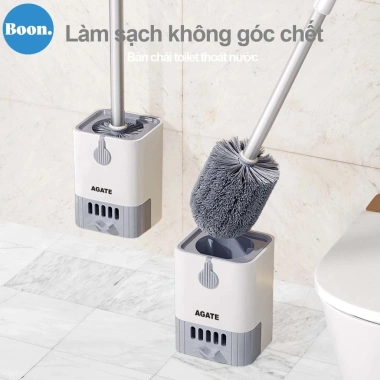 Cây Cọ Bồn Cầu Nhà Vệ Sinh 3 Trong 1 với Cốc Đựng & Dán Tường Giá Ưu Đãi