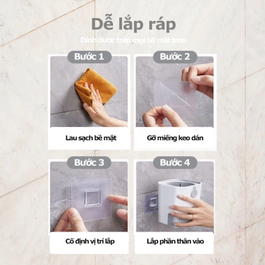 Cây Cọ Bồn Cầu Nhà Vệ Sinh 3 Trong 1 với Cốc Đựng & Dán Tường Giá Ưu Đãi