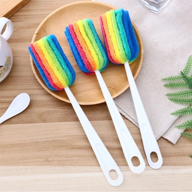 Cây Cọ Rửa Đa Năng 7 Màu - Rửa Cốc, Bình, Hũ Nhỏ Nhanh Gọn, Dùng Nhà Bếp & Quán Ăn, 11.200đ