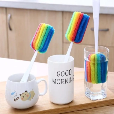 Cây Cọ Rửa Đa Năng 7 Màu - Rửa Cốc, Bình, Hũ Nhỏ Nhanh Gọn, Dùng Nhà Bếp & Quán Ăn, 11.200đ