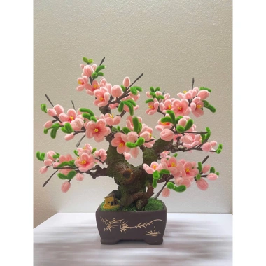 Cây đào, cây mai Tết kẽm nhung handmade - Bonsai rêu Yagarden, giảm giá 517.500₫