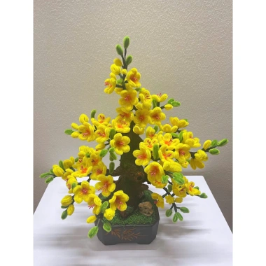 Cây đào, cây mai Tết kẽm nhung handmade - Bonsai rêu Yagarden, giảm giá 517.500₫