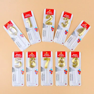Cây Đèn Cầy Nhũ Nến Số Nhũ Trang Trí Bánh Sinh Nhật Giá 3.491 VND