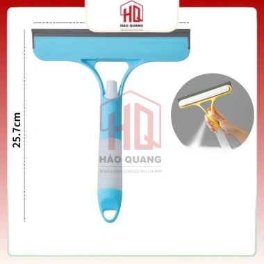 Cây gạt kính lau kính 2in1 có bình xịt - Đầu silicon mềm, tiện lợi, dễ dùng, giảm giá 20% chỉ 47.348 VND