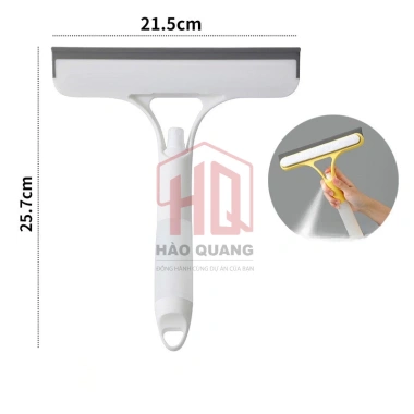 Cây gạt kính lau kính 2in1 có bình xịt - Đầu silicon mềm, tiện lợi, dễ dùng, giảm giá 20% chỉ 47.348 VND