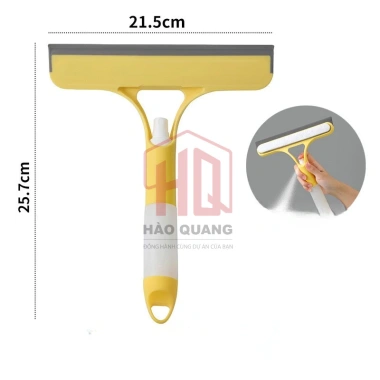 Cây gạt kính lau kính 2in1 có bình xịt - Đầu silicon mềm, tiện lợi, dễ dùng, giảm giá 20% chỉ 47.348 VND