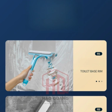 Cây gạt kính lau kính 2in1 có bình xịt - Đầu silicon mềm, tiện lợi, dễ dùng, giảm giá 20% chỉ 47.348 VND