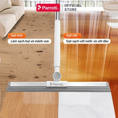 Cây gạt nước sàn Parroti Flat FT01 - Đầu silicon xoay 180 do, cán inox, giảm chiều dài, 149.000 VND 2