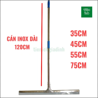 Cây gạt sàn silicon tay cầm inox, dày 0,4‑0,5 cm, đa kích thước, chỉ 50.000₫ 8 Cây gạt sàn silicon tay cầm inox, dày 0,4‑0,5 cm, đa kích thước, chỉ 50.000₫ 8