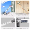 Cây gậy lau kính xoay 360 độ dài 2 mặt, dụng cụ đa năng 2 chức năng kèm gạt kính, giá chỉ 165.000đ 5