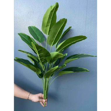 Cây Giả Trang Trí 80cm thiết kế độc đáo - Lá Rùa, Trầu Bà Nam Mỹ, Chuối Thiên Điểu, Môn Quan Âm - Giá ưu đãi 31.000 VND 10