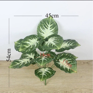 Cây Giả Trang Trí 80cm thiết kế độc đáo - Lá Rùa, Trầu Bà Nam Mỹ, Chuối Thiên Điểu, Môn Quan Âm - Giá ưu đãi 31.000 VND 25