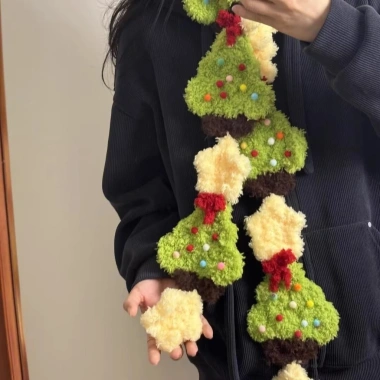 Cây Giáng Sinh Khăn Handmade Tự Làm Len Dệt Mùa Đông, Khăn Lụa Nữ Quà Tặng Sáng Tạo 188k 9 Cây Giáng Sinh Khăn Handmade Tự Làm Len Dệt Mùa Đông, Khăn Lụa Nữ Quà Tặng Sáng Tạo 188k 9