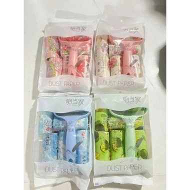 Cây Lăn Bụi Đa Năng Cầm Tay, Thiết Kế Nhỏ Gọn, Hoa Văn Đẹp, Kèm 6 Lõi Keo - Giá 59k 9