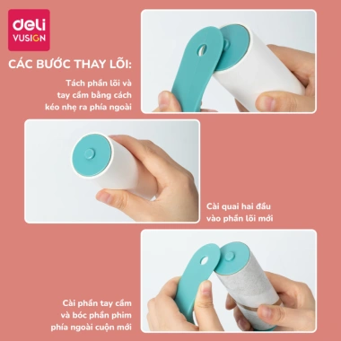 Cây Lăn Bụi Deli 10cm Quần Áo và Sofa - Thay Lõi Loại Lông Chó Mèo, 61.000 VND 6 Cây Lăn Bụi Deli 10cm Quần Áo và Sofa - Thay Lõi Loại Lông Chó Mèo, 61.000 VND 6